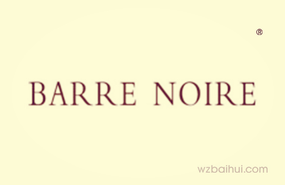 BARRE NOIRE